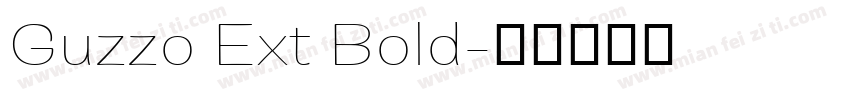 Guzzo Ext Bold字体转换